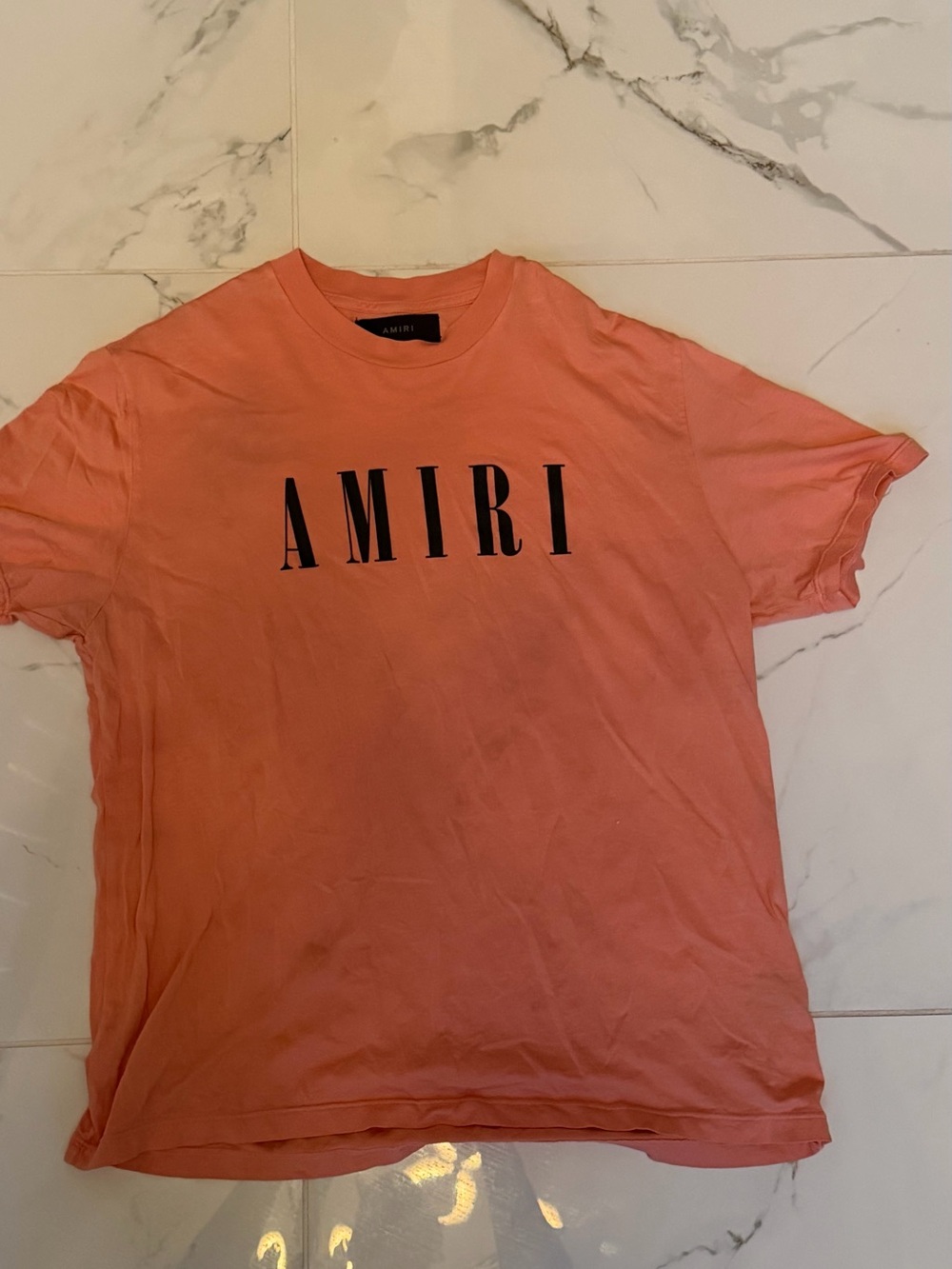 AMIRI Logo T-Shirt in Coral